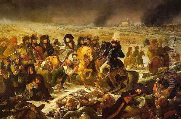Napoleon on the Battlefield of Eylau on 9 February 1807 Oil Painting - Antoine-Jean Gros