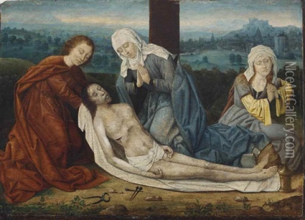 The Lamentation Oil Painting - Rogier van der Weyden