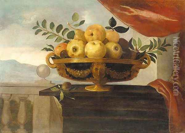 Still-Life of Fruit Oil Painting - Pedro de Camprobin