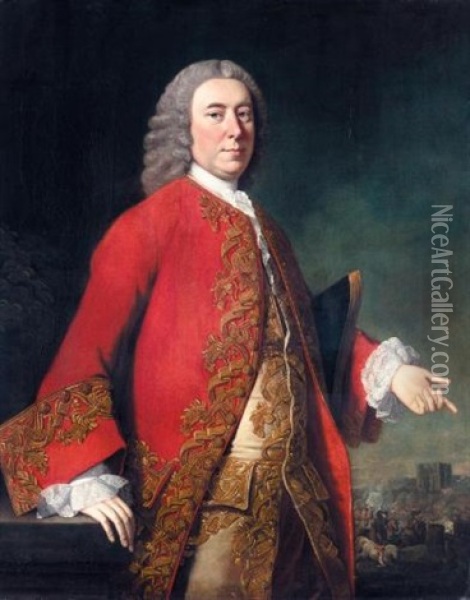 Portrait Of General James Grant (1720-1806) Oil Painting - Allan Ramsay