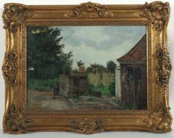 Blick Auf Einen Alten Oil Painting - Heinrich Hermanns