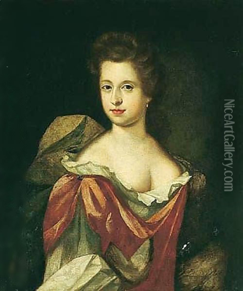 Portrait Of Dorothy Coffin (B.1650) Oil Painting - Sir Godfrey Kneller