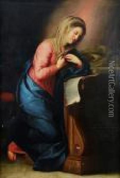 La Virgen De La Anunciacion Oil Painting - Anton Raphael Mengs