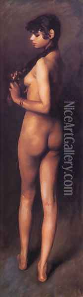 Nude Egyptian Girl Oil Painting - John Singer Sargent
