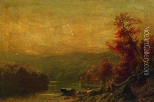 Autumn Afternoon Oil Painting - George Frederick Bensell