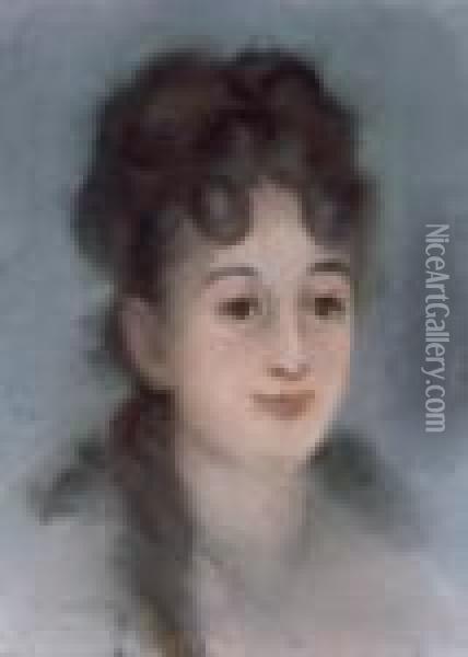 Portrait D'eva Gonzales Oil Painting - Edouard Manet