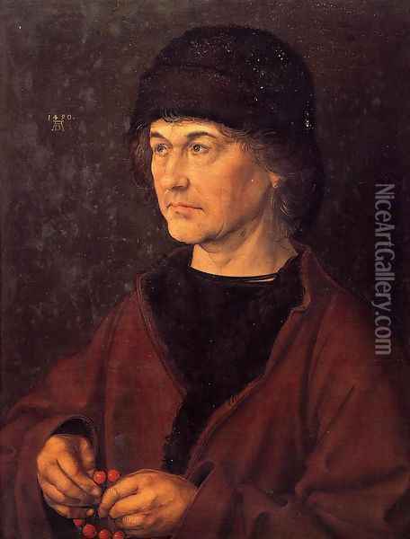 Portrait of Albrecht Durer the Elder I Oil Painting - Albrecht Durer