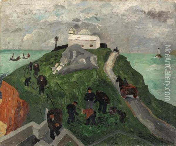 St Ives Oil Painting - Christopher Wood