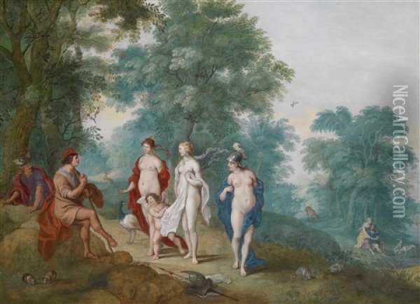 Das Urteil Des Paris Oil Painting - Hans Jordaens III