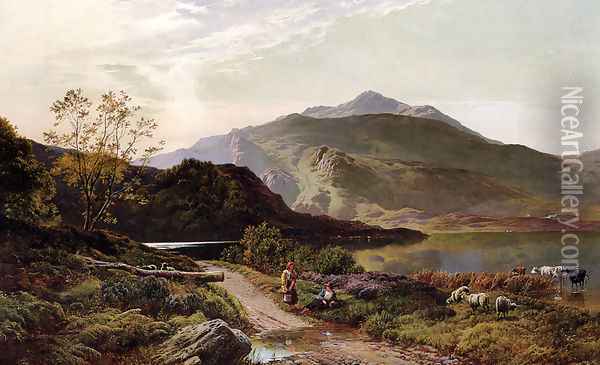 A Rest On The Roadside Oil Painting - Sidney Richard Percy