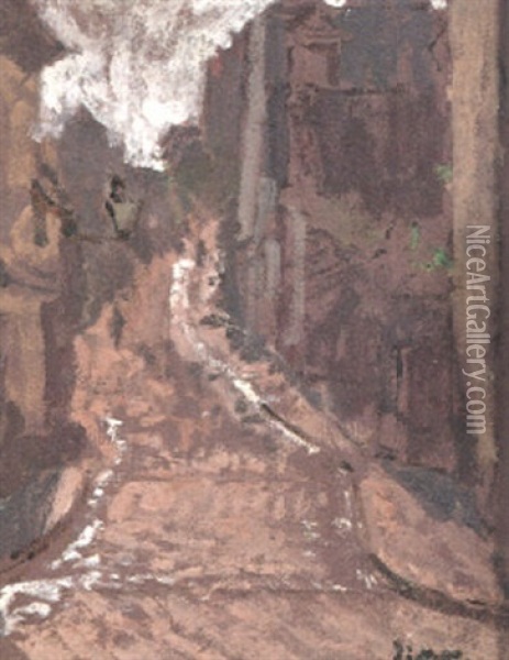 La Mont De Neuville, Dieppe Oil Painting - Walter Sickert