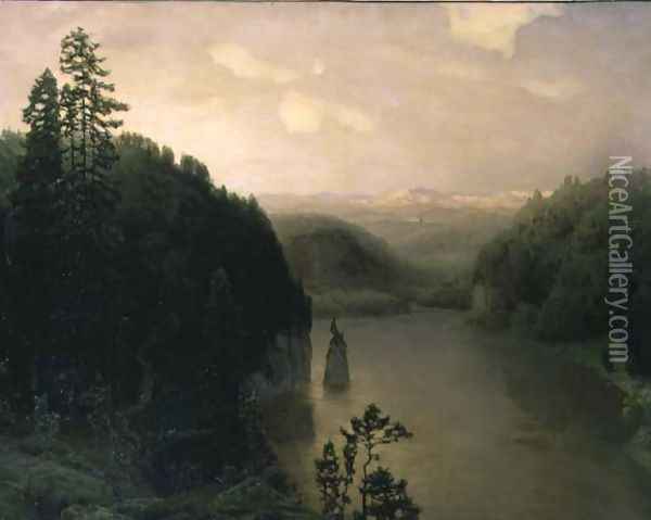 Lake Gornoye in the Urals, 1895 Oil Painting - Apollinari Mikhailovich Vasnetsov