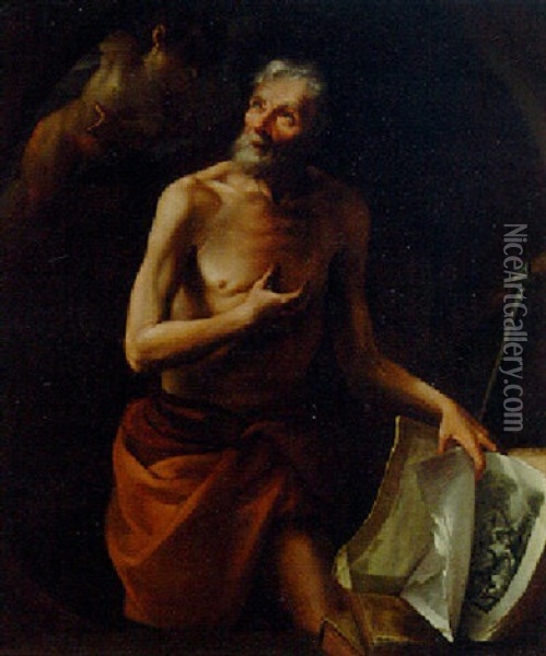 Saint Jerome Oil Painting - Johannes Barra
