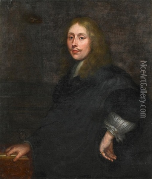 Portrait Eines Adligen Herrn Oil Painting - Godfrey Kneller