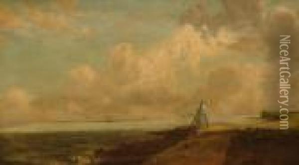Harwich Lighthouse Oil Painting - John Constable