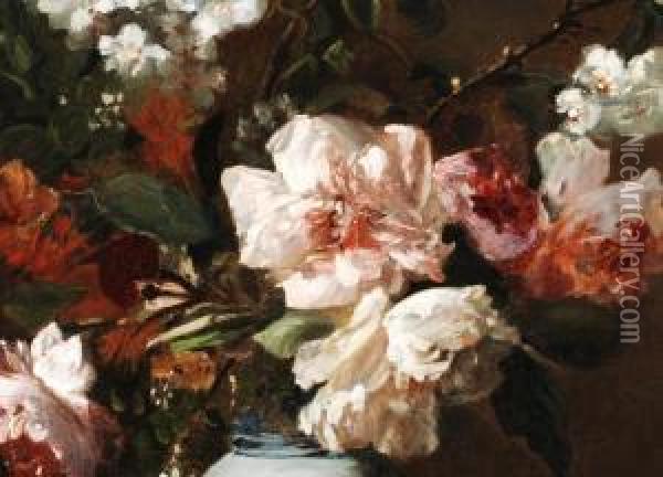 Blumenstilleben Oil Painting - Eugene Petit