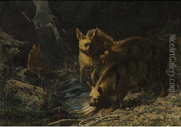 Gli Animali Della Foresta Oil Painting - Pietro Bouvier