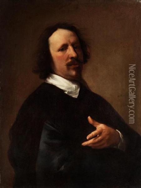 Bildnis Des Malers Und Lehrers Von Van Dyck, Caspar De Crayer Oil Painting - Sir Anthony Van Dyck