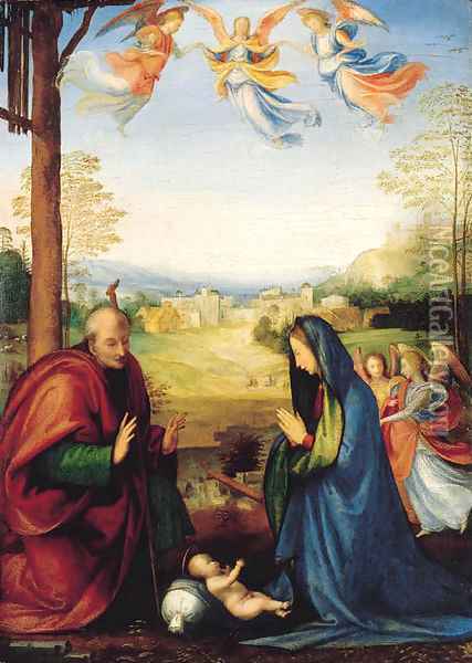 The Nativity Oil Painting - Fra Bartolommeo della Porta