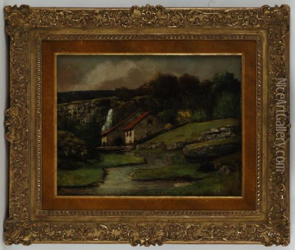 Paysage Jurassien Oil Painting - Gustave Courbet