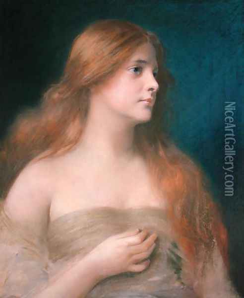 Lilith Oil Painting - James Wells Champney