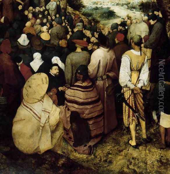 The Sermon of St John the Baptist (detail) 1566 9 Oil Painting - Jan The Elder Brueghel