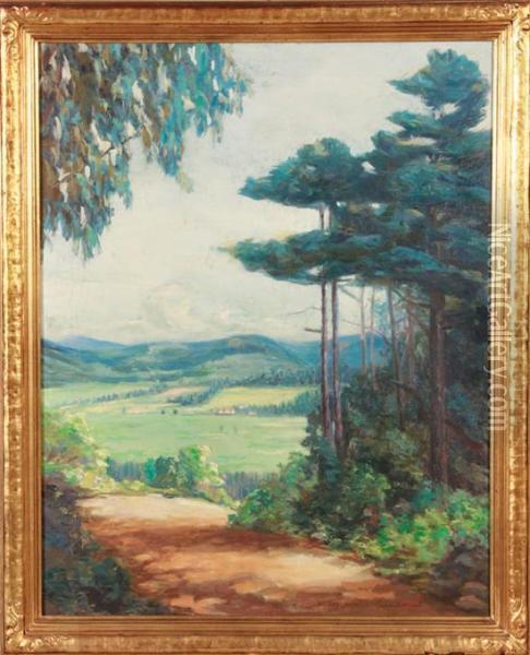 View Of Pastures Oil Painting - Mary Horton Adriance