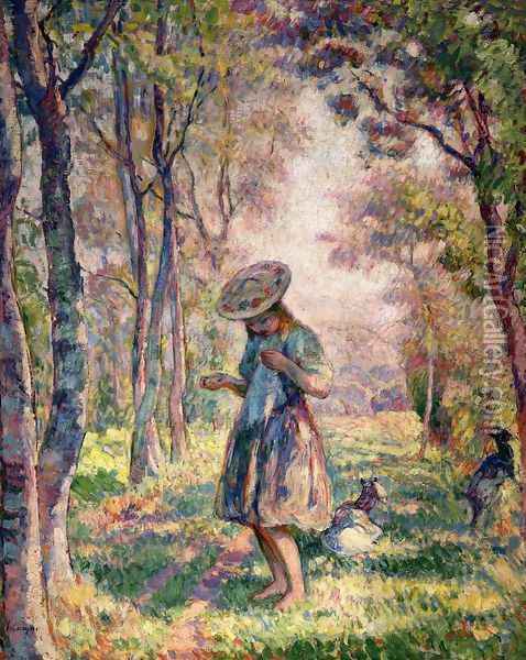 The Forest at Pierrefonds Oil Painting - Henri Lebasque