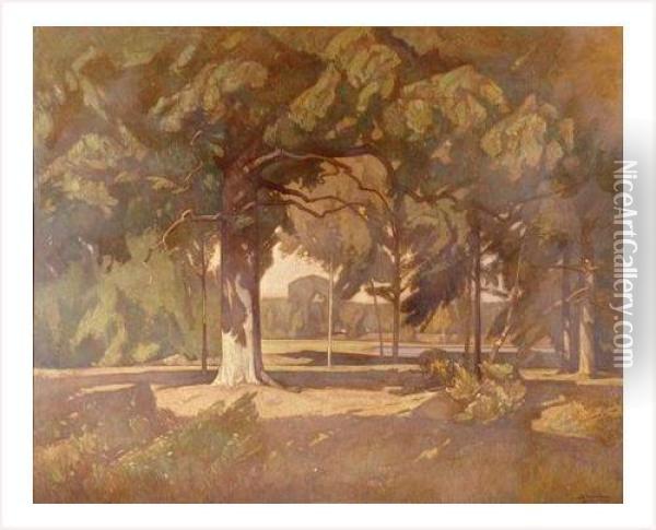 Le Parc Oil Painting - Louis Jourdan