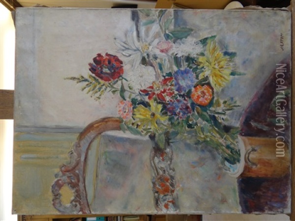 Bouquet De Fleurs Oil Painting - Alexis Paul Arapov