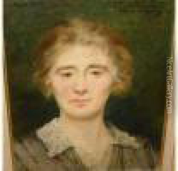 Portrait De Marie Renard Oil Painting - Louise Abbema