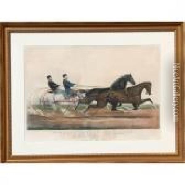 General Butler And Dexter Oil Painting - Currier & Ives Publishers