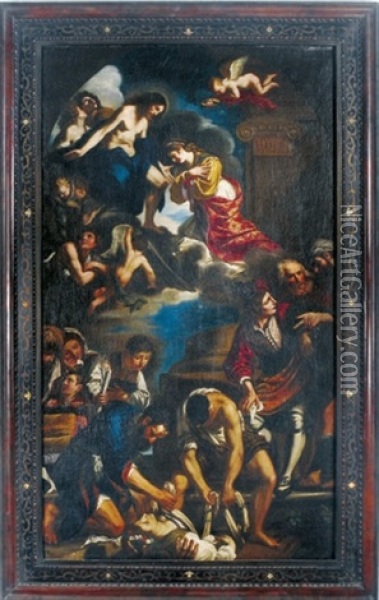 The Assumption Of Saint Petronilla Oil Painting -  Guercino