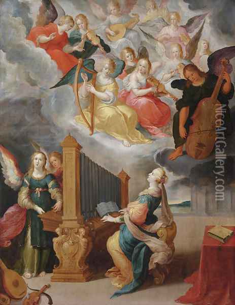 Saint Cecilia Oil Painting - Cornelis de Baellieur