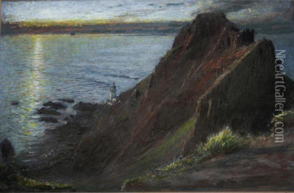 Hartland Point Oil Painting - Albert Goodwin
