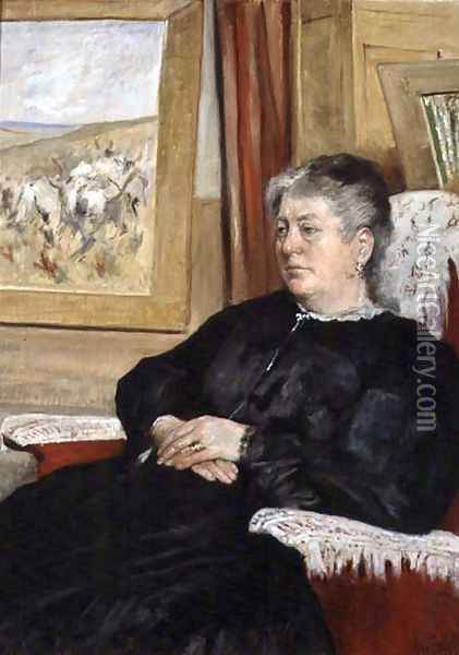 Portrait of the artist's wife, 1905 Oil Painting - Giovanni Fattori