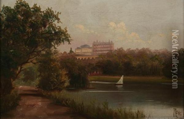 View Of Greenwich Oil Painting - J. Lewis