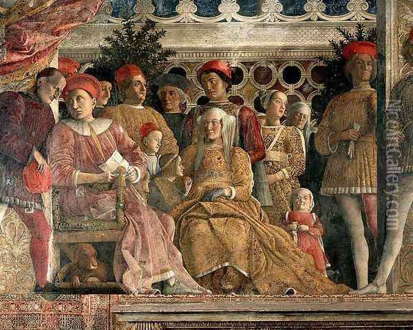 The Court of Mantua Oil Painting - Andrea Mantegna