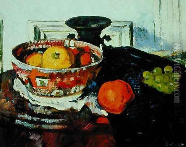 Still Life Chinese Bowl Oil Painting - George Leslie Hunter