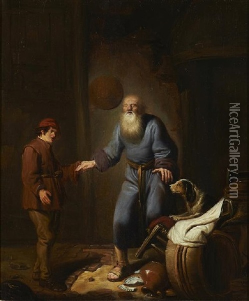 Tobit And His Son Oil Painting - Benjamin Gerritsz Cuyp