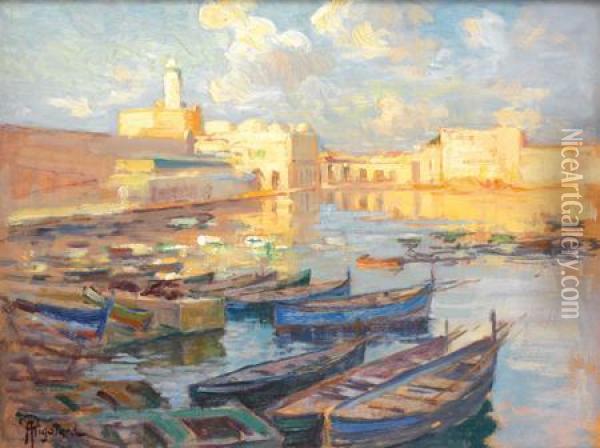 Alger, L'amiraute Oil Painting - Alexandre Rigotard