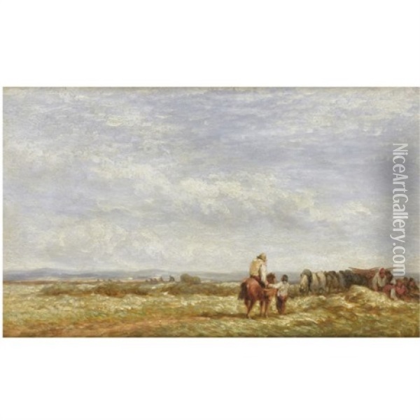 Midday Rest Oil Painting - David Cox the Elder