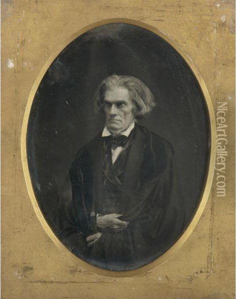 John C. Calhoun Oil Painting - Mathew B. Brady