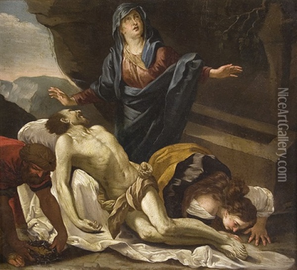 Grieve For Christ Oil Painting - Frans Francken III
