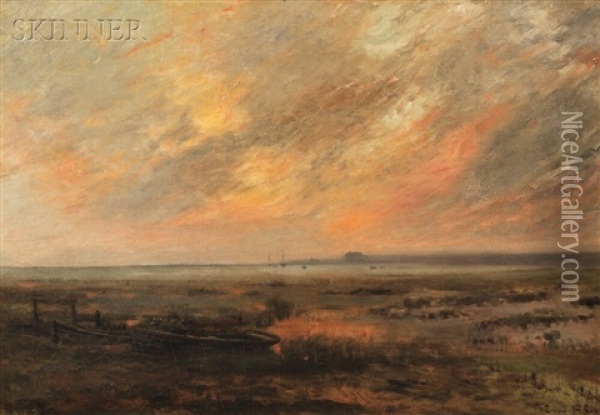 Coastal Scene Oil Painting - Edward B. Gay