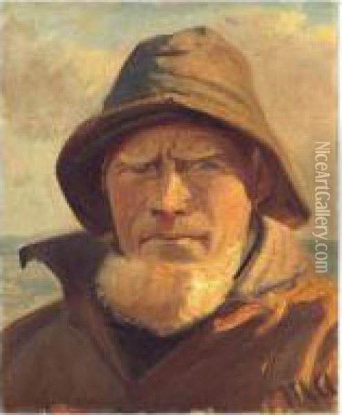 Fisker (a Fisherman) Oil Painting - Michael Ancher