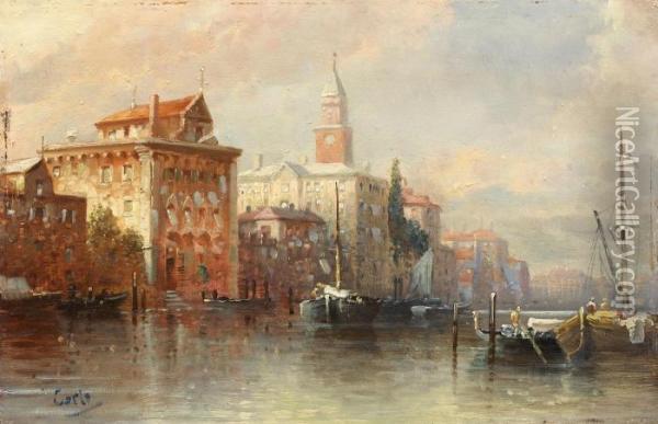 Canal Grande In Venedig Oil Painting - Karl Kaufmann