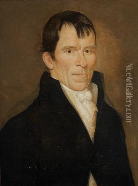 Portrait Of A Gentleman Oil Painting - William Jennys