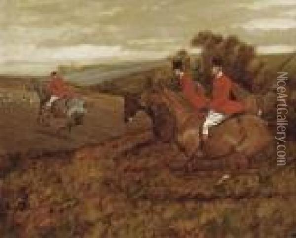 In Full Gallop Oil Painting - George Wright