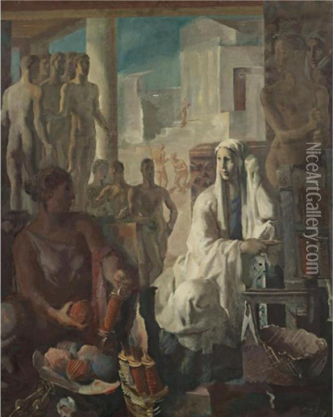 Penelope, 1927 Oil Painting - Alexander Evgenievich Yakovlev